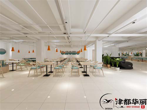 銀川城投職工餐廳設計方案鑒賞|銀川職工餐廳設計裝修公司推薦